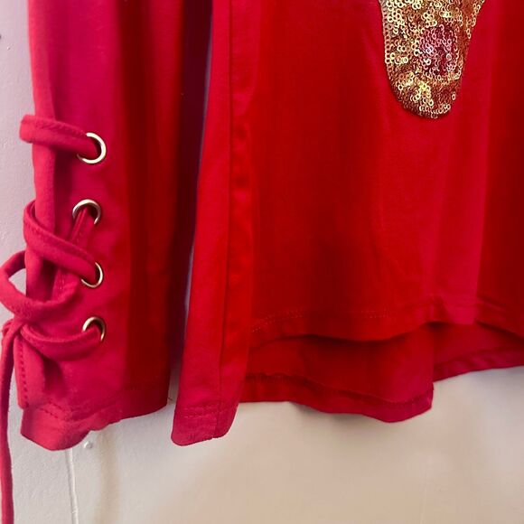 Girl’s Reindeer Christmas Shirt Size 6 - Picture 4 of 7